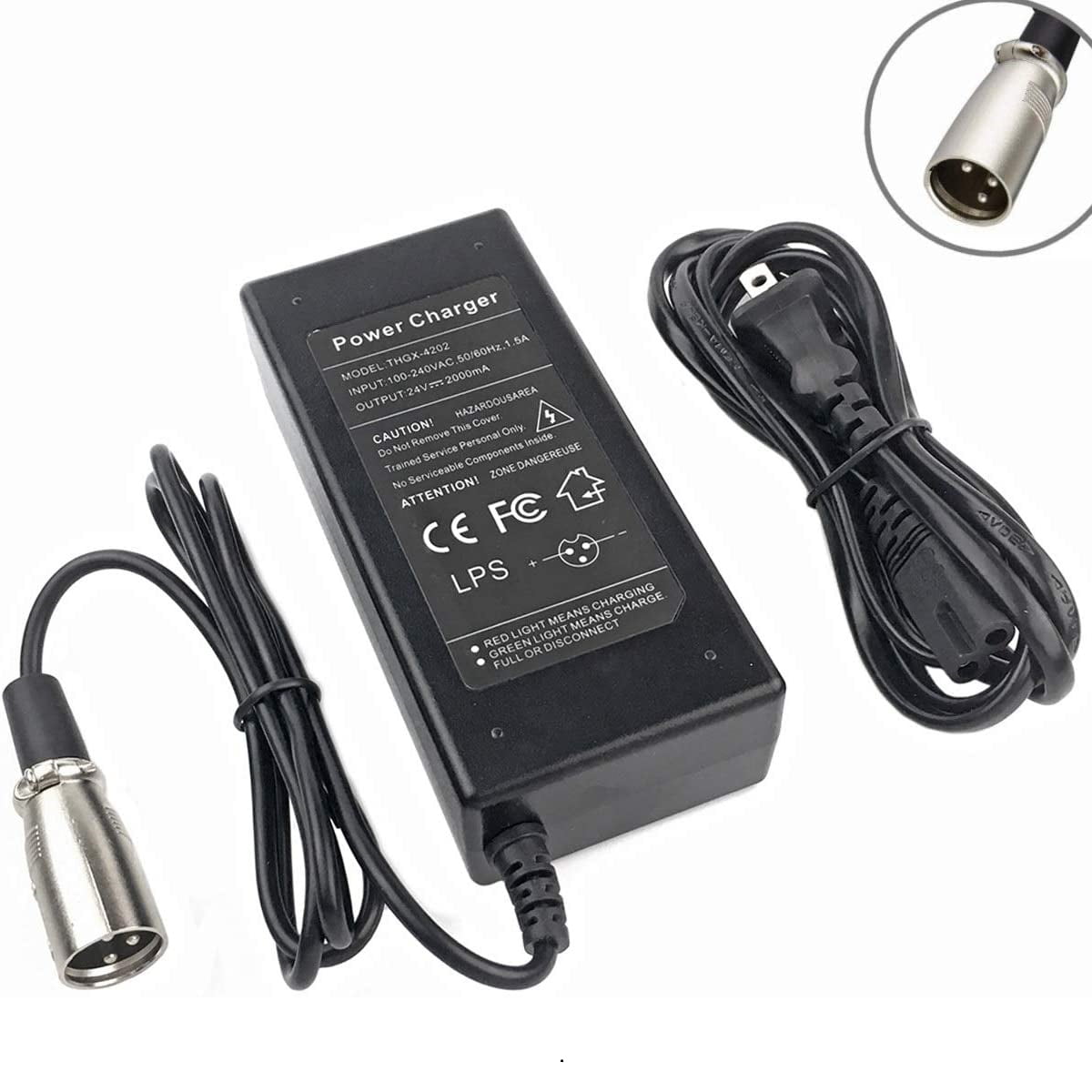 Details about   For Electric Balance Scooter Tools Battery Charger Adapter Plug Cable Sports 