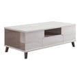 thumbnail image 4 of Furniture of America Nodd Multi-Storage Coffee Table, White Oak, 4 of 9