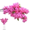thumbnail image 5 of 1Pc Artificial Cherry Blossom Flowers, Faux Cherry Blossom Bouquets, Silk Cherry Blossom, Table Centerpieces Decor, Wedding Arrangements, Party Floral Decor for Indoor Home Party Decoration, 5 of 7