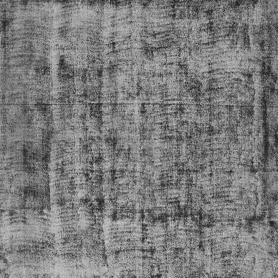 Ahgly Company Indoor Square Oriental Gray Industrial Area Rugs, 5' Square