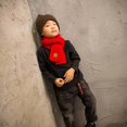 thumbnail image 3 of Guardurnaity Niños Niñas Cálido Invierno Punto Cuello Calentador Círculo Abrigo Capucha Bucle Snood Bufanda Ropa, zapatos y accesorios Miscelánea Rojo, 3 of 6
