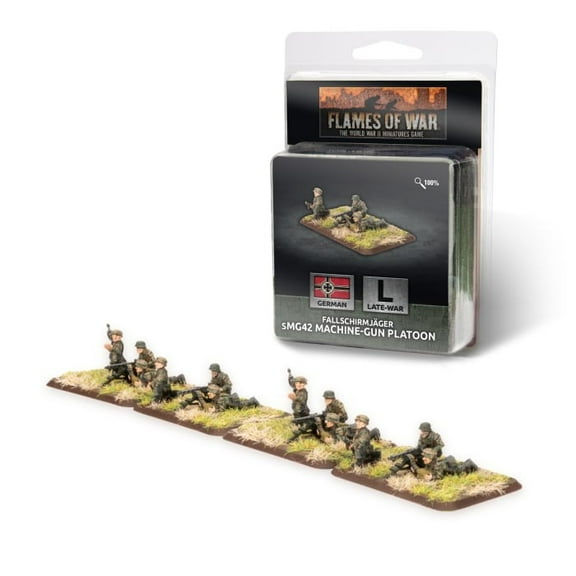 Flames of War: German Fallschirmjäger sMG42 Machine-Gun Platoon (Late-War)