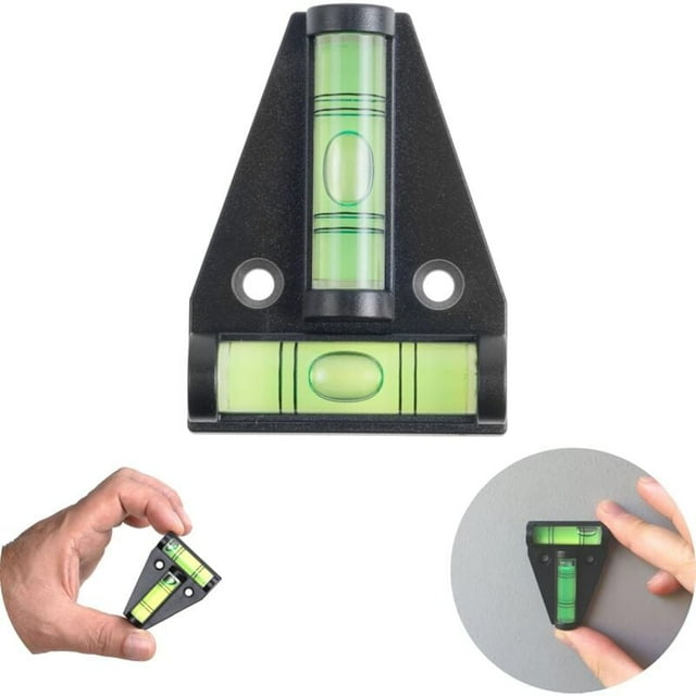 T-shaped Spirit Level, Magnetic, Small Practical Spirit Level for Campervan, with Magnet, Spirit Level for Van, Caravan Leveling Ramp, Car Camping Accessories, Spirti Level