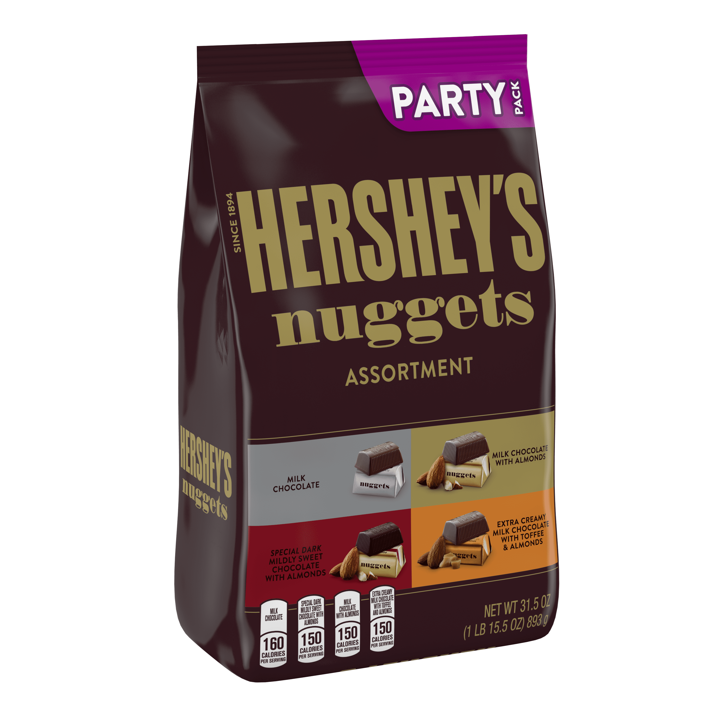 Hershey's Nuggets Party Size Assorted Chocolates - 31.5oz