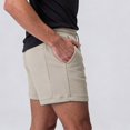 thumbnail image 5 of Yaoyar Men's American Style Basketball Shorts Cotton Breathable Mid Length 5 Inch Inseam Active Bottoms, 5 of 6