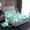 Cyan, variant on Feelyou Summer Palm Leaf Bed Sheets for Teens, Slate Blue Flower Floral Print King Sheets, Plant Brotanical Sheet Set, Microfiber Bedroom Decor, 4-Piece