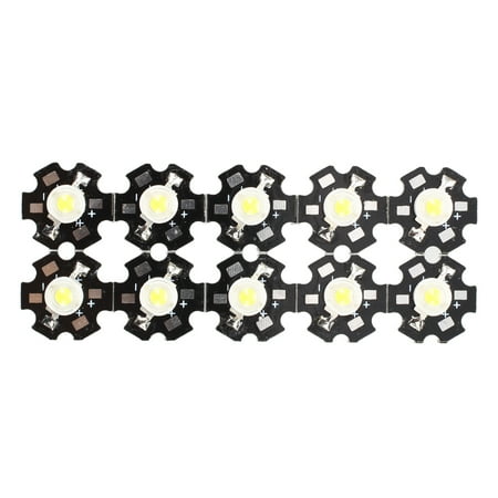 

10pcs 1W High Star LED Light Lamp Bulb (White)