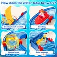 thumbnail image 3 of JoyStone Kids Outdoor Water Table Toys, 50PCS DIY Mini Water Park Building Blocks Toy on Table or Lawn,Beach Water Toy with 2 Boats, Summer Outdoor Backyard Funs for Toddler Boys Girls Ages 4-8, 3 of 9