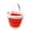 White/Coral Pink, variant on Collapsible Plastic Bucket - Pop up Saving - by SAMMART