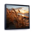 thumbnail image 2 of Designart "Sunrise Breeze on the Beach II" Nautical & Beach Floater Framed Canvas Art Print, 2 of 7