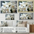 thumbnail image 4 of Designart "Still Life Photography Of White Orchids" Orchids Floater Framed Wall Decor, 4 of 5