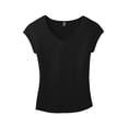 thumbnail image 5 of District ® Women's Drapey Cross-Back Tee. DM416 - Black Size XS, 5 of 6