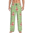 thumbnail image 2 of Kdxio Cute Poodle Dog Print Men's Sleep Pajama Pant Lounge Pants with Pockets, 2 of 8