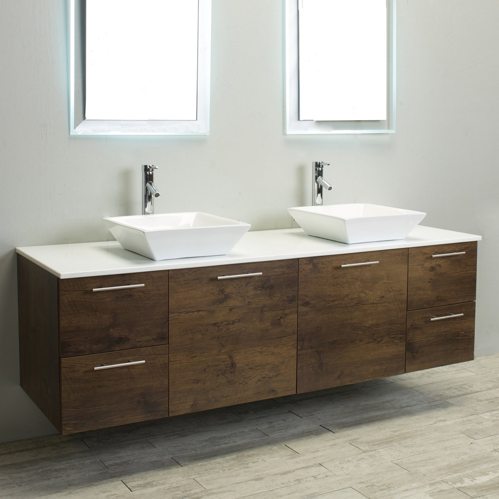 Eviva Luxury 72 in. Double Bathroom Vanity