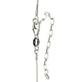 thumbnail image 2 of One-to-Two Strand Simulated Turquoise Stone Beads Sterling Silver Box Chain Necklace, 17"+2", 2 of 3