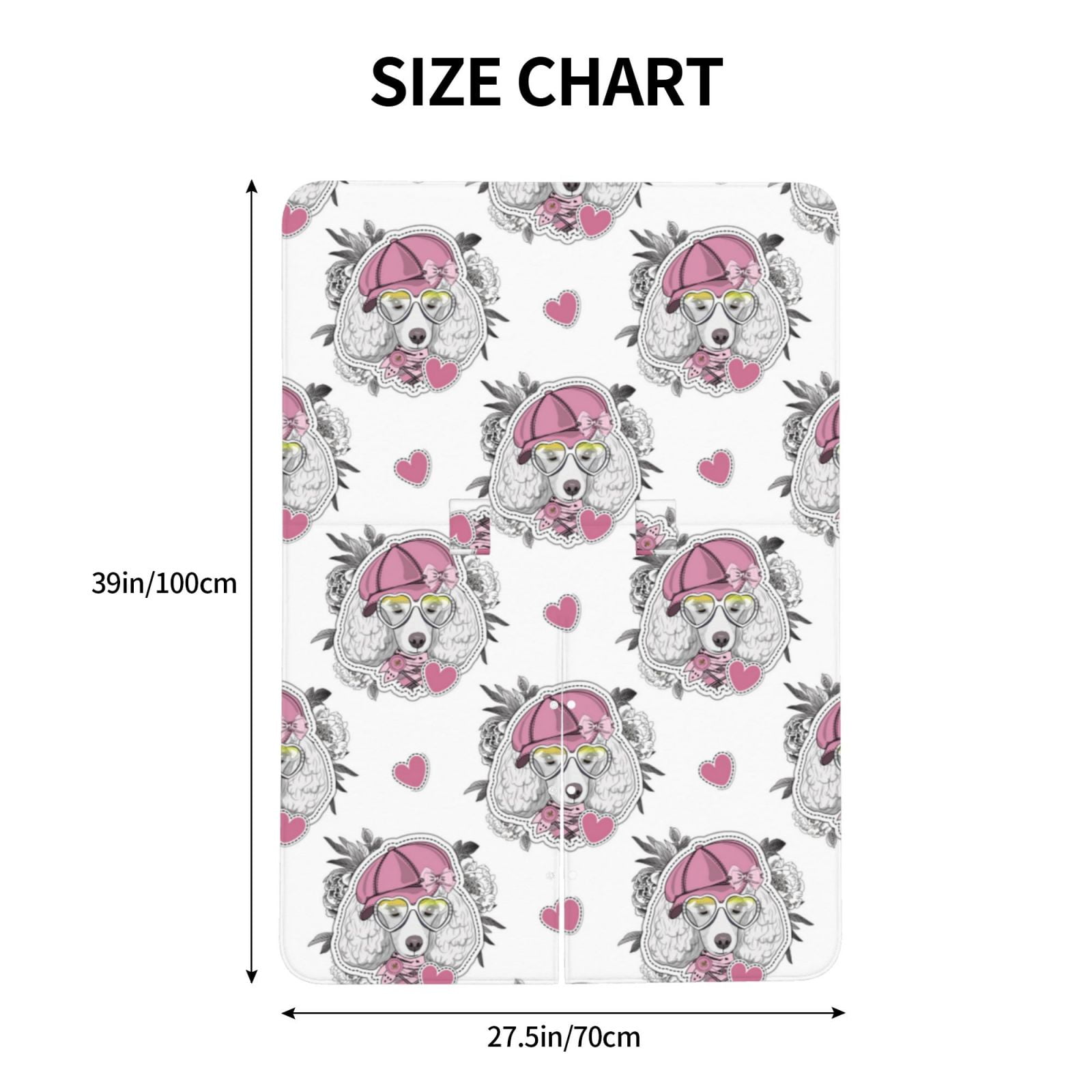 Naloa Cartoon Poodle Dog Baby Car Seat Cover, Breathable Baby Carrier Cover, Multiuse Baby Carrier Cover & Nursing Breastfeeding Cover