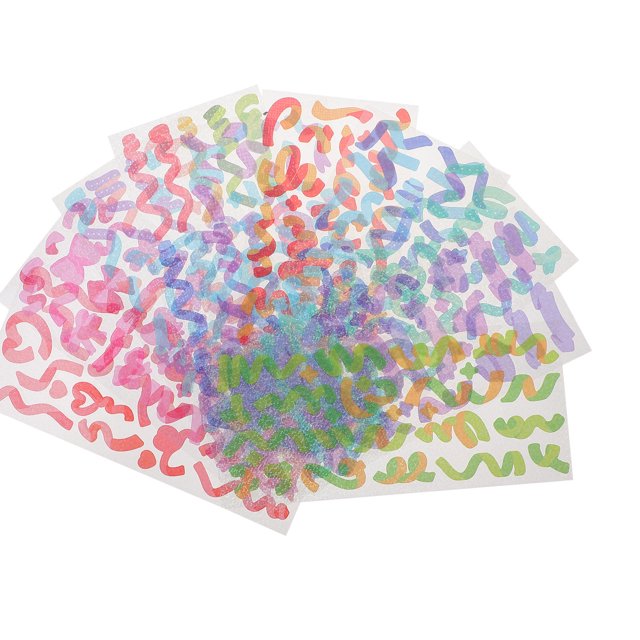 unbranded Calcomanías Decorativas Coloridas Autoadhesivas Para Scrapbook Y Álbumes Multicolor