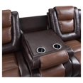thumbnail image 6 of Pemberly Row Double Reclining Sofa with Drop-Down Cup Holder in 2-Tone Brown, 6 of 9