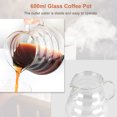 thumbnail image 3 of Zootealy Pour Over Coffee Maker Set Kit Includes 350ml Gooseneck Kettle 600ml Coffee Dripper Brewer 30PCS V-Shaped Paper Coffee Filter Excellent Coffee Gift, 3 of 7