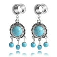 thumbnail image 2 of Exquisite Double Speaker Turquoise Pendant Earring Expansion Piercing Jewelry(16mm), 2 of 7