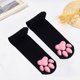 thumbnail image 4 of Calcetines finos de tubo con almohadil de para mujer, medias hasta el muslo, calcetines por de , medias casuales hasta Negro Macarena Calcetines altos de mujer, 4 of 7