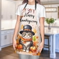 thumbnail image 4 of Happy Thanksgiving American Shorthair Welcome Thankful Fall Autumn Pumpkin Apron Cat Lover Kitten Owner Gifts for Cooking Grilling Baking Painting Gardening - 02021, 4 of 5