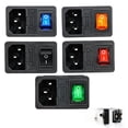 thumbnail image 4 of 10A 125V Power Outlet Inlet Modular with 5 x 16AWG Wiring 3-Pin IEC320 C14 Red, 4 of 7