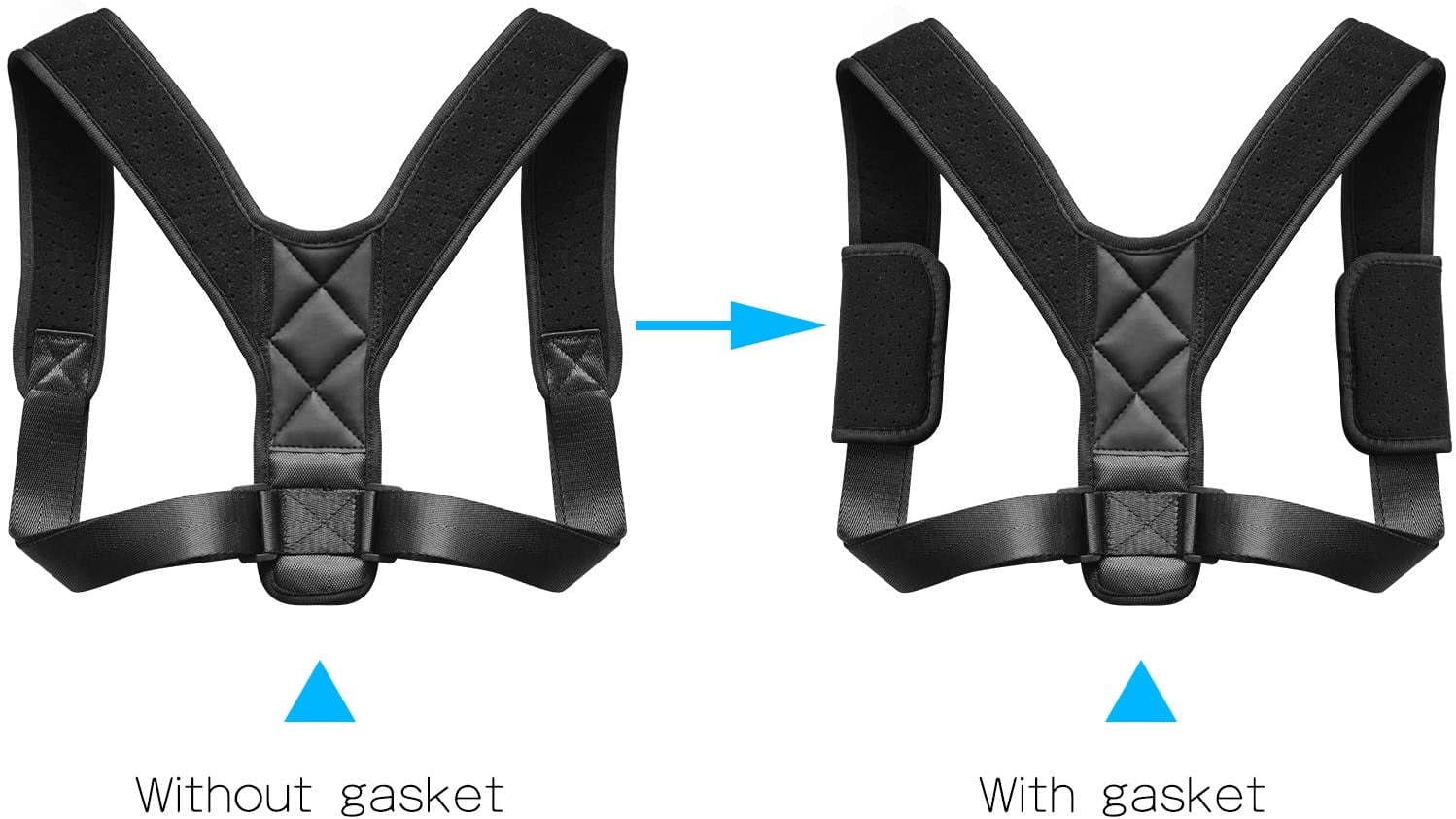 2Pack-Liiva Posture Corrector Posture Belt For Women For Men With Underarm Pads, Adjustable Posture Brace for Back Clavicle Support and Upper Back Correction