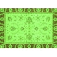 thumbnail image 1 of Ahgly Company Indoor Rectangle Abstract Green Modern Area Rugs, 2' x 4', 1 of 4