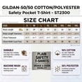 thumbnail image 5 of Gildan High Visibility Short Sleeve Pocket Safety Work T-Shirt For Men, (Safety-Green 2 Pack, L), 5 of 9
