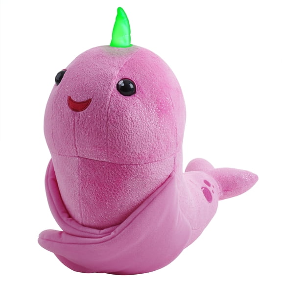 Fingerlings HUGS - Rachel (Pink Glitter) - Interactive Plush Narwhal