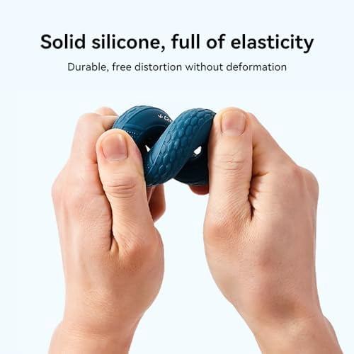 Hand Grip Strengthener, Grip Strength Trainer, Fingers Exerciser - Silicone Rings for Muscle Training Sports Rock Climbing Finger Rehabilitation Training,Hand & Wrist Muscles Trainer Stress Relie
