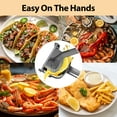 thumbnail image 7 of AzulHome 304 Stainless Steel Lemon Squeezer, Extra Large Manual Citrus Squeezer with Food Clip and 10 Filter Bags, Lime Squeezer Bar Tool, Metal Hand Press, 7 of 7