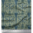 thumbnail image 1 of Soimoi Polyester Crepe Fabric Dot & Artistic Butterfly Printed Fabric 1 Yard 52 Inch Wide, 1 of 3