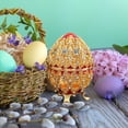 thumbnail image 1 of Boovnll Home Storage, Easter Enamel Inlaid Diamond Jewelry Box Hollowed Out Easter Shaped Home Crafts Ornament Alloy Jewelry Storage Box Ornament, Storage, Organization and Storage, 1 of 6