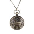 thumbnail image 3 of Personalized Pattern Steampunk Vintage Quartz Roman Numerals Pocket Watch, 3 of 9
