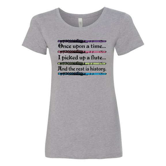 Inktastic Funny Flute Music Quote Women's T-Shirt