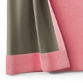 thumbnail image 4 of Mainstays Kids Pink Solid Ribbed Corduroy Blackout Rod Pocket with Back Tabs Single Curtain Panel, Set of 1, 38" W x 84" L, 4 of 7