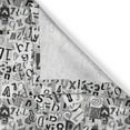 thumbnail image 5 of Ambesonne Letter Grommet Curtain, Collage Style Alphabet, 50" x 108", Pale Grey Black White, 5 of 6
