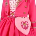 thumbnail image 5 of Pink Princess Costume Set, Halloween Cosplay Dress Set with Crop Jacket, Layered Ruffled Skirt & Heart Bag for Halloween, Birthday Party, 5 of 8