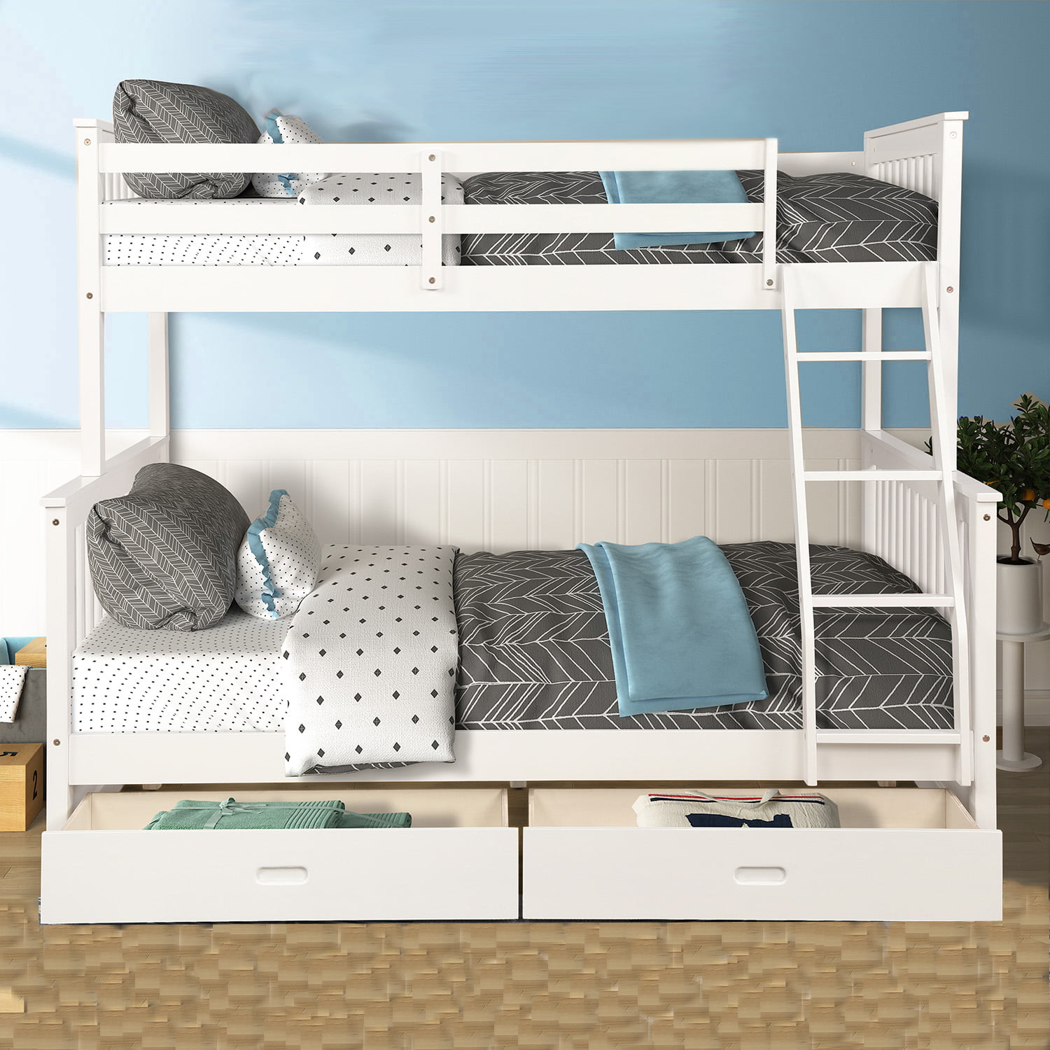 boys bunk beds with storage