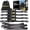1in x 10ft - 4 Pack, variant on Retractable Ratchet Straps (4-Pack) - 1 Inch x 10 (1800lb Break Strength) - Heavy Duty Auto Self Retracting Tie Down Straps for , Cargo Trailer, & - Black