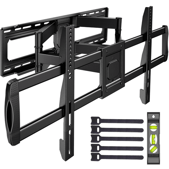 PERLESMITH Full Motion TV Mount Fits 42-98in with Swivel, Tilt, Articulating & Extend Max 800x400 mm, Holds up to 150 lbs
