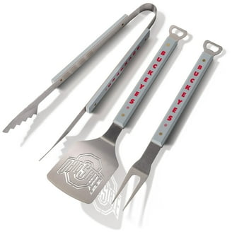 Sportula Spirit Series Set 3 Pezzi Barbecue - Kansas Jayhawks, Utensili In Acciaio Con Apribottiglie - 5
