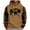 3Khaki, variant on PuLe Hoodies Men's Hooded Down Sleeved Ethnic Style Printed Loose Hoodie Printed Long-sleeved Top Hoodie