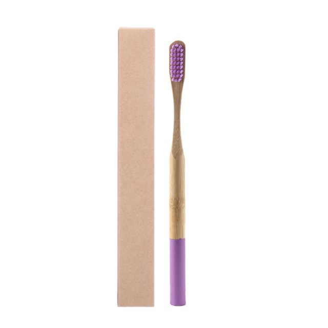 Seitruly Cepillo de de portátil para adultos, cepillo de con cerdas de carbón, cepillos de reutilizables de bambú cuidado de los oídos Violeta Seitruly HA6697-06B