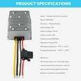 thumbnail image 2 of DC Converter Buck 24V to 12V 20A,DC Voltage Converter 24V setp Down 12V40A 480W MAX Power Transformer Waterproof Step Down Module for Automotive,Trucks, Instrument, 2 of 7
