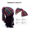 thumbnail image 3 of Gorro De Punto Con Trenzas Hip-Hop Punk Winter Soft Warm Hood Cozy Beanie Cap Para Niños Adultos Deportes Al Aire Libre Moyic AP007990-01, 3 of 6