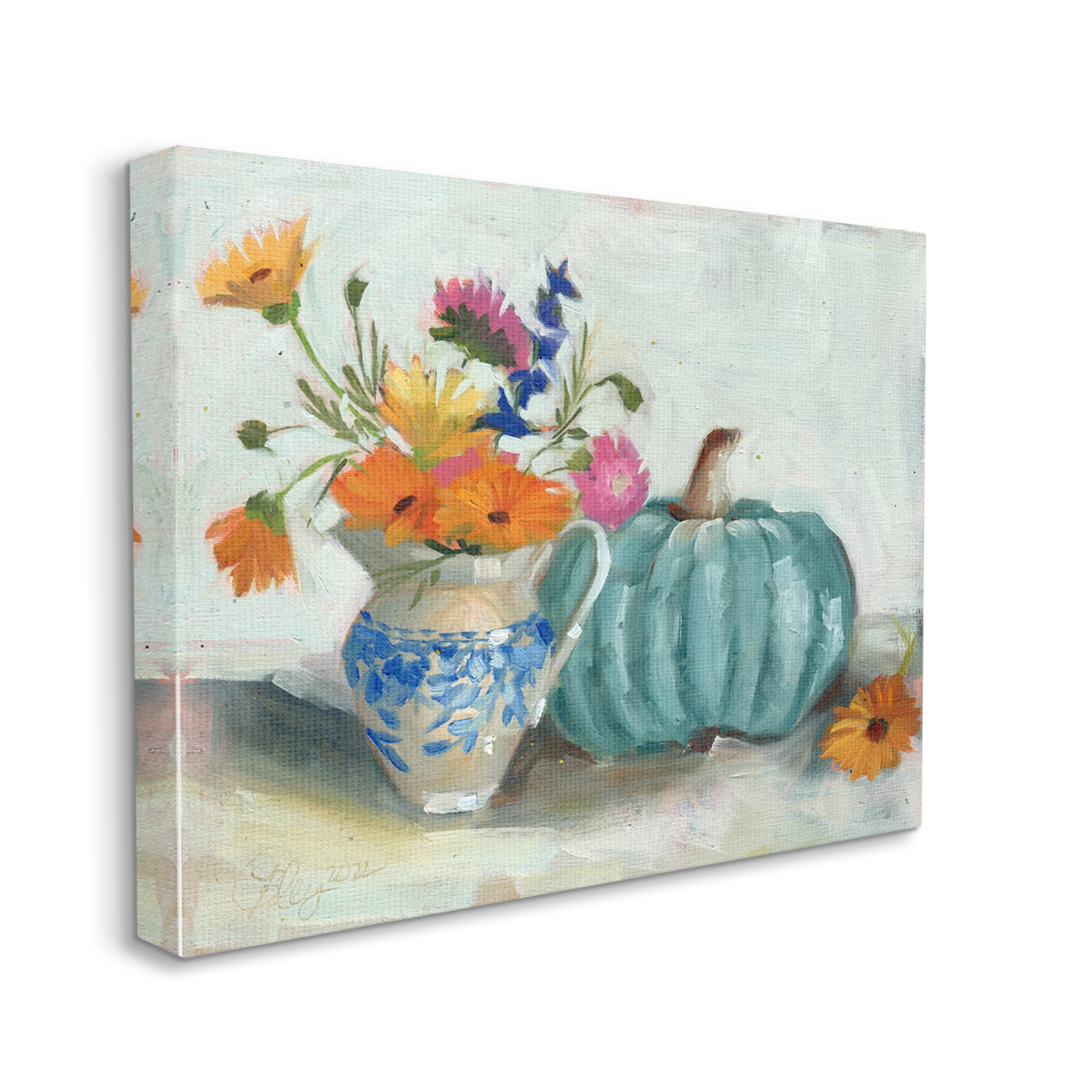 Stupell Industries Autumnal Botanicals Still Life Botanical & Floral Painting Gallery Wrapped Canvas Art Print Wall Art, 30 x 24