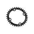 thumbnail image 3 of Soidarity Bicicleta 38T Oval estrecho ancho 104BCD bicicleta de montaña placa de bielas bicicleta rueda de cadena ciclismo platos y bielas placa Ciclismo negro 38T Soidarity OD3200-24B, 3 of 6
